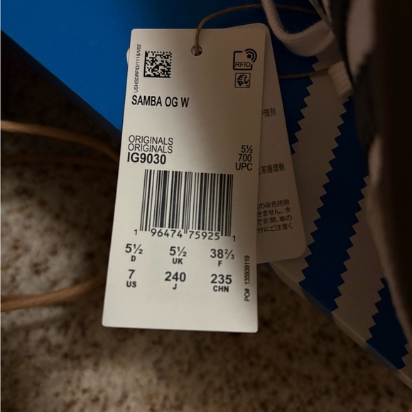 Adidas Samba OG White Black Sneakers - Picture 3 of 4